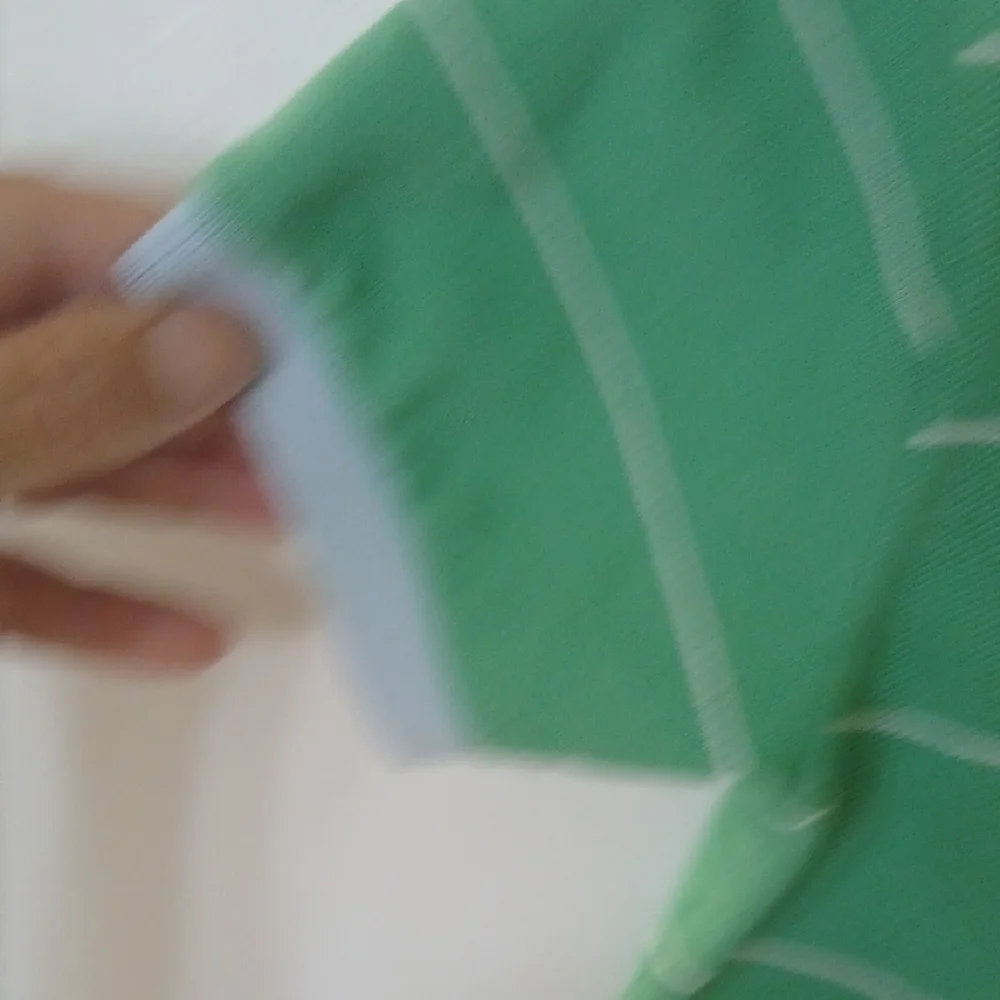 Lacoste Kids Polo in Green with White Stripes - Picture 4 of 5